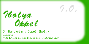 ibolya oppel business card